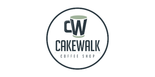 Cakewalk Coffee Shop Logo